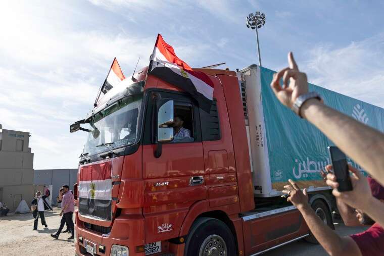 Image: Aid Trucks Enter Gaza Via Rafah Crossing
