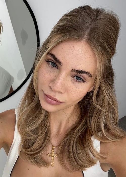 Hannah Thomas as seen in a selfie that was taken in October 2023