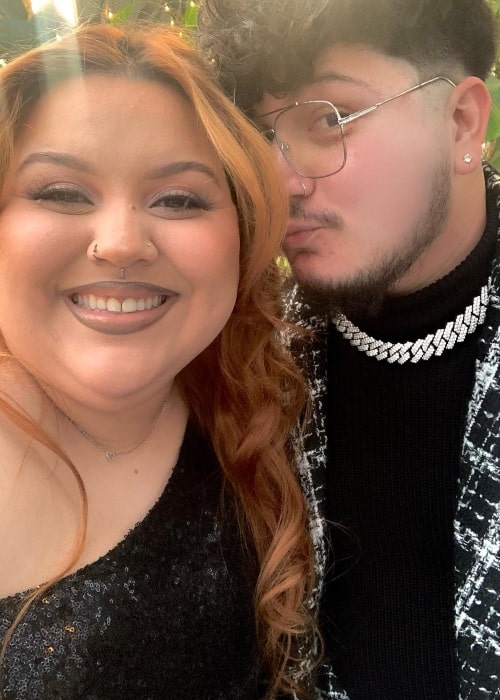 Xavier Lopez as seen in a selfie with his wife Marlene Davila that was taken in February 2023