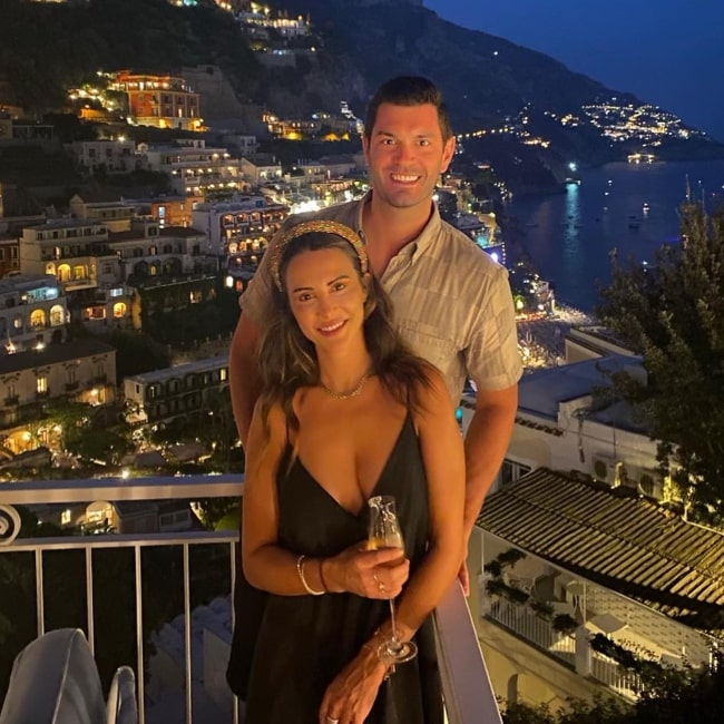 Blaine Hart as seen in a picture with Andi that was taken in August 2023, at Sorrento, Amalfi Coast, Italy