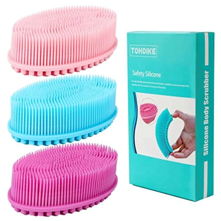 TDHDIKE Silicone Body Scrubber Loofah 