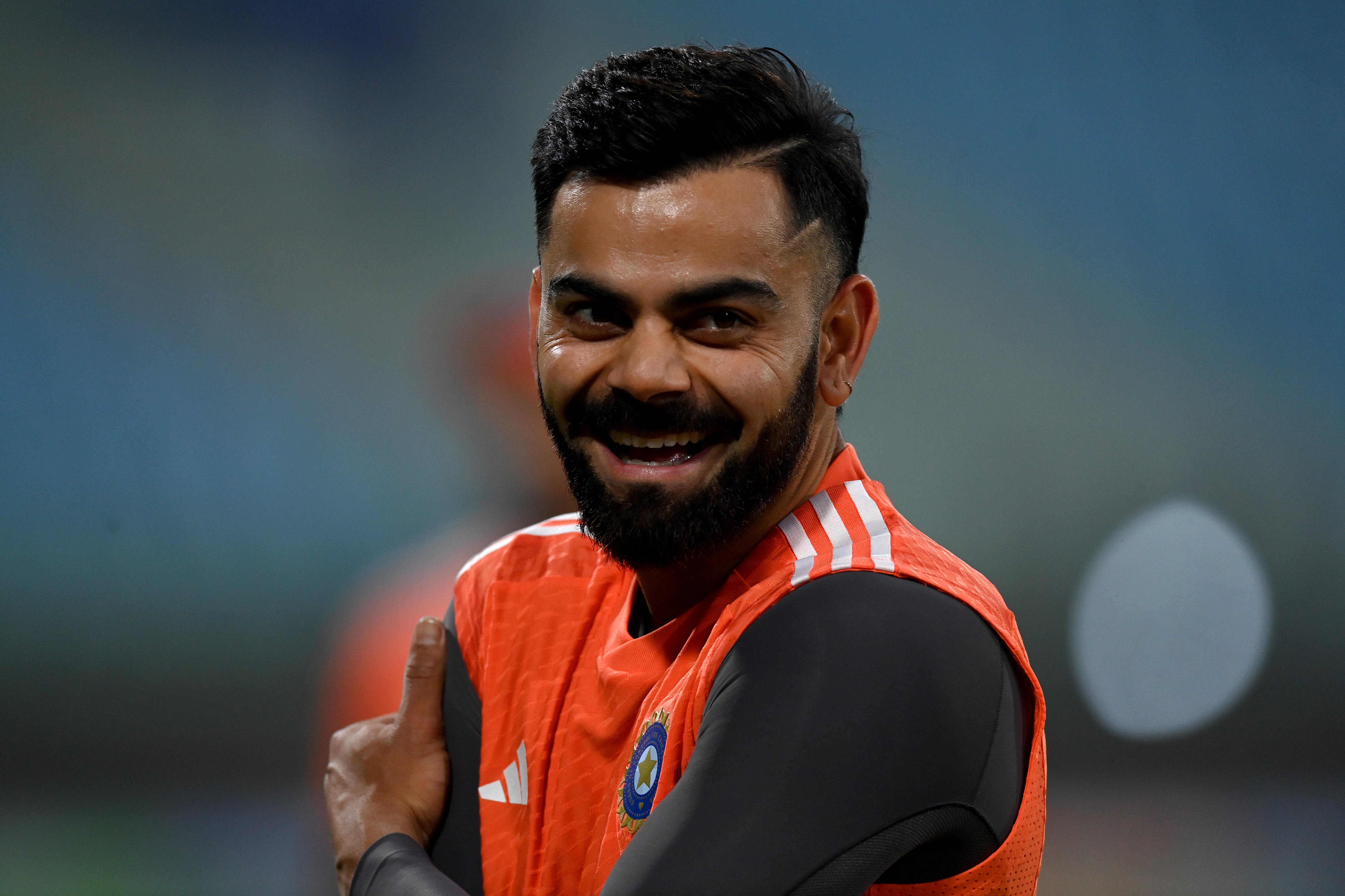 <p>: Virat Kohli of India during a nets session at Bharat Ratna Shri Atal Bihari Vajpayee Ekana Cricket Stadium</p>