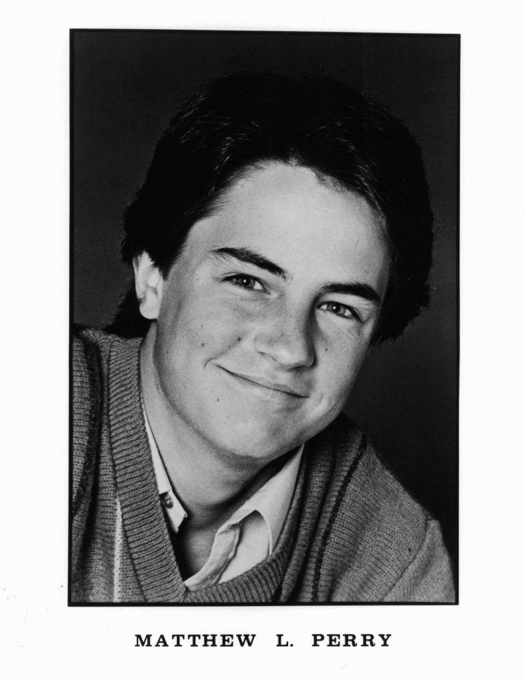Image: Actor Matthew Perry in 1985.