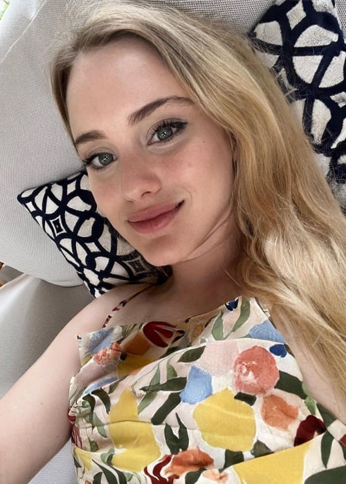 Thea Booysen as seen in a selfie that was taken in August 2022, in the Maldives