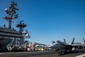 US Aircraft Carrier Arrives in South Korea as North’s Leader Kim Exchanges Messages With Putin