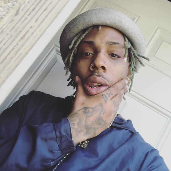 Yung Poppy as seen in a selfie that was taken in March 2019