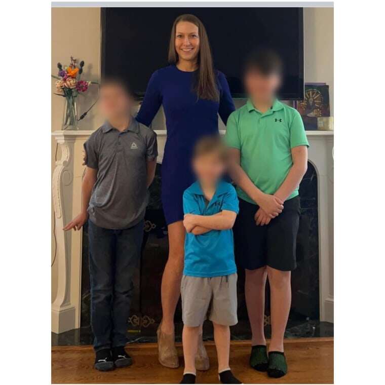 Becky Bliefnick and her sons