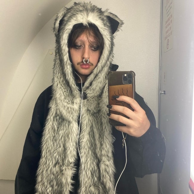 Punk_irl in a selfie that was taken in August 2023