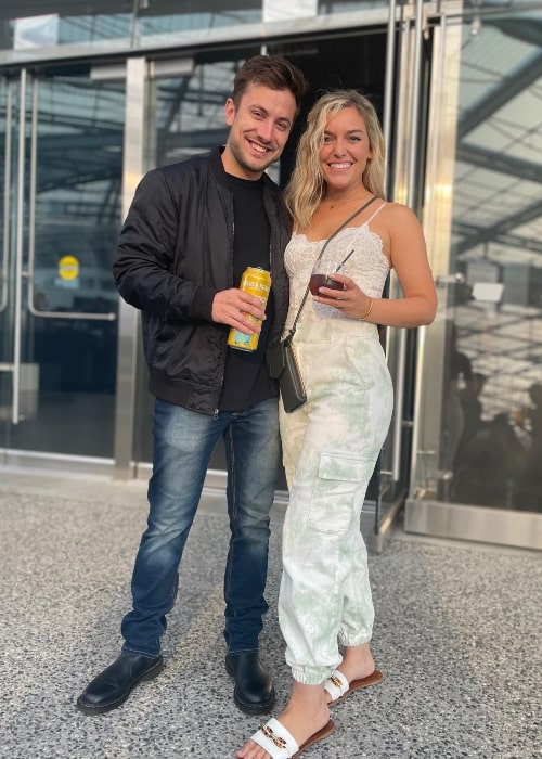 Tyler Seavey as seen in a picture with his beau Francesca Benevento that was taken in July 2022