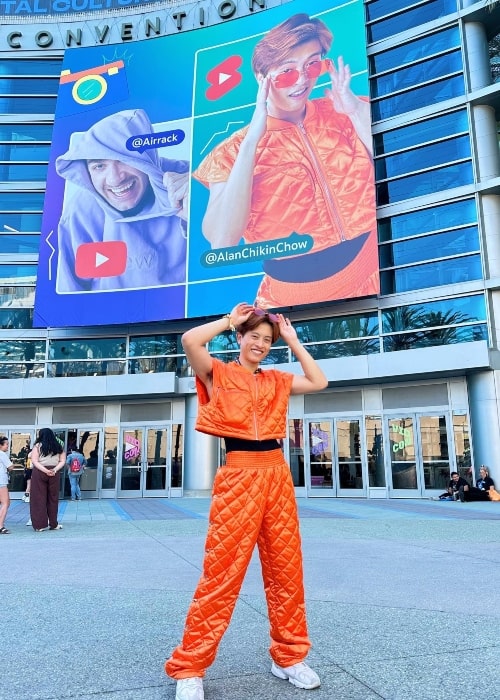 Alan Chikin Chow as seen in a picture that was taken at the VidCon in June 2023