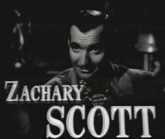 Zachary Scott as seen in the trailer for the film Mildred Pierce (1945)