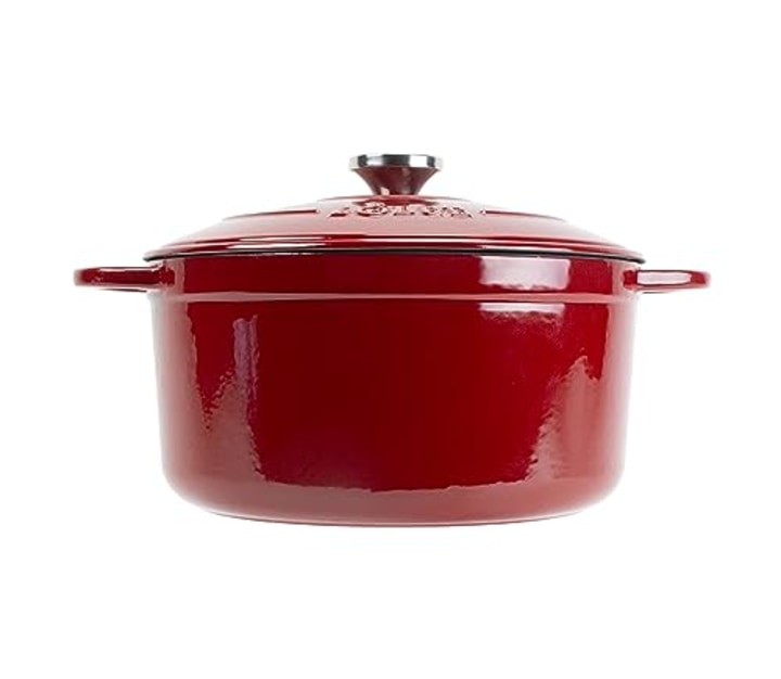 Lodge 6.5 Quart Enameled Cast Iron Dutch Oven with Lid