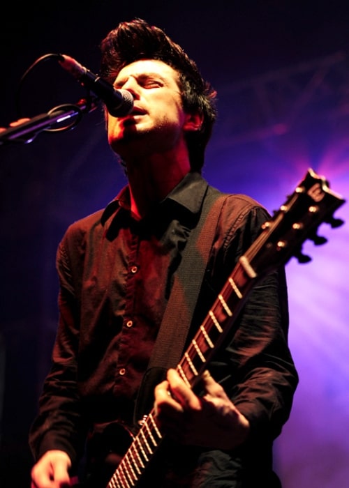 Justin Sane of Anti-Flag performing at the Soundwave Festival 2010, on March 1