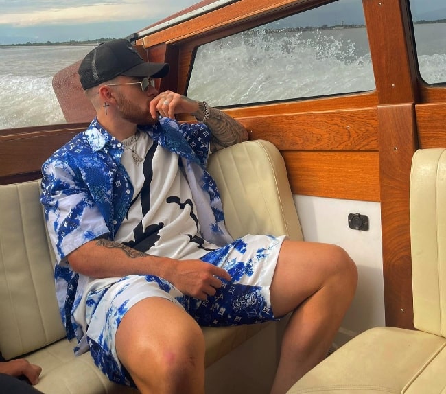 Aaron Connolly as seen while enjoying his time in Venice, Italy in August 2022