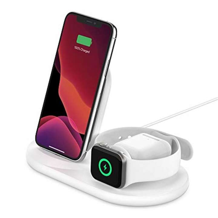 Belkin 3-in-1 Wireless Charging Stand for iPhone, Apple Watch & AirPods