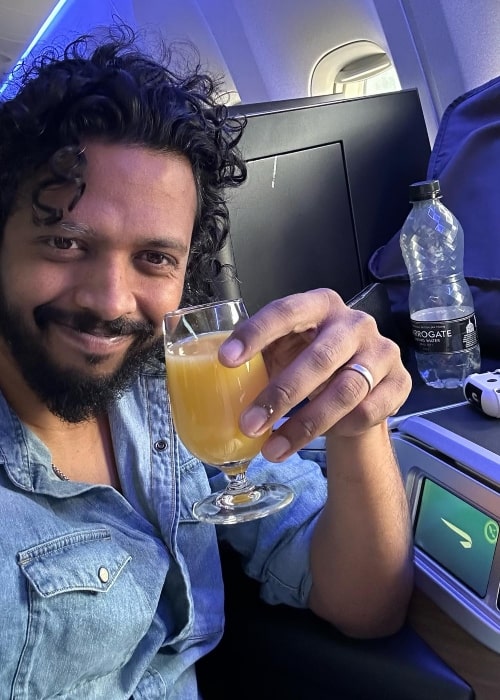 Nakash Aziz as seen in a selfie that was taken in September 2023