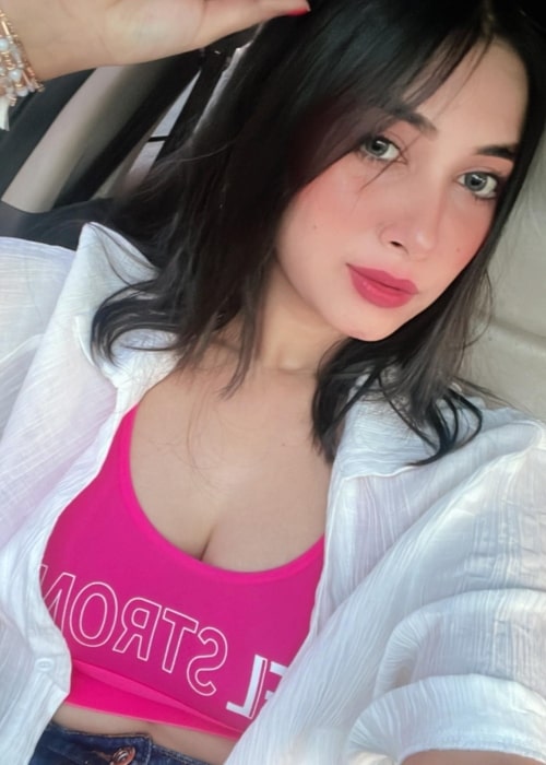 Swati Asthana as seen in a selfie that was taken at the Narendra Modi Stadium - Ahmedabad in April 2023