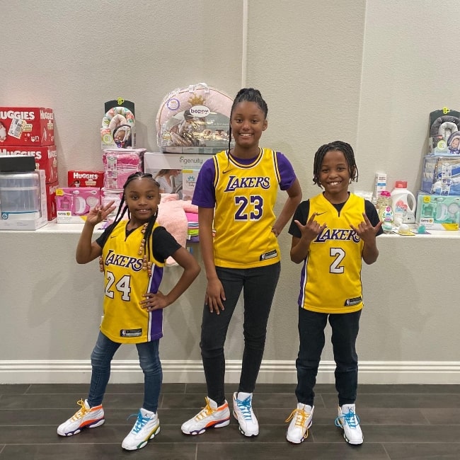 Leonidas Royalty and his sisters J’aaliyah and Karnation in a picture taken in February 2020