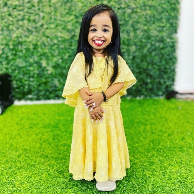 Jyoti Amge as seen in a picture that was taken in December 2022, in Nagpur
