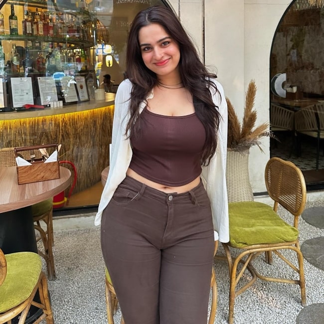 Ayesha Khan as seen in a picture that was taken in October 2023