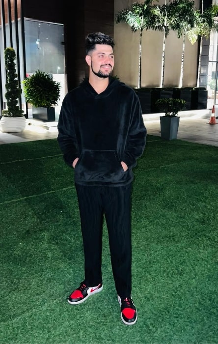 Sameer Rizvi as seen while smiling for a picture in Chandigarh, India in November 2023