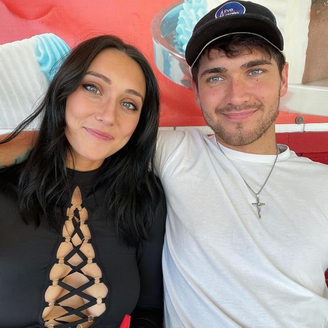 Jake Dufner as seen in a picture with his wife Ashley that was taken in July 2022