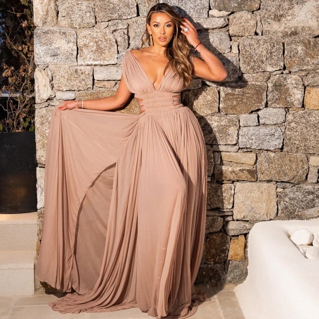 Elsina Khayrova as seen in a picture that was taken in July 2023, in Mykonos