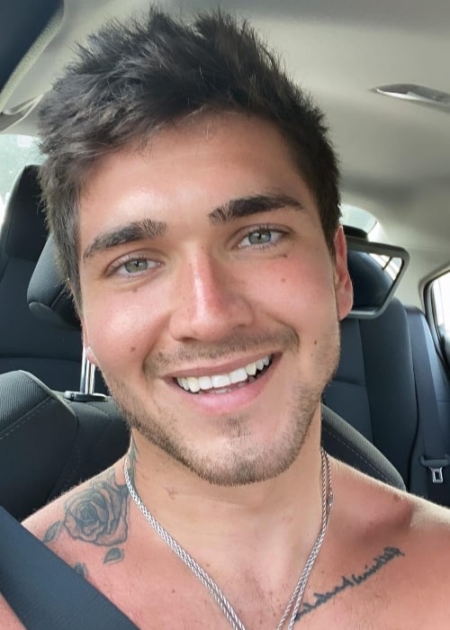 Jake Dufner as seen in a selfie that was taken in July 2022