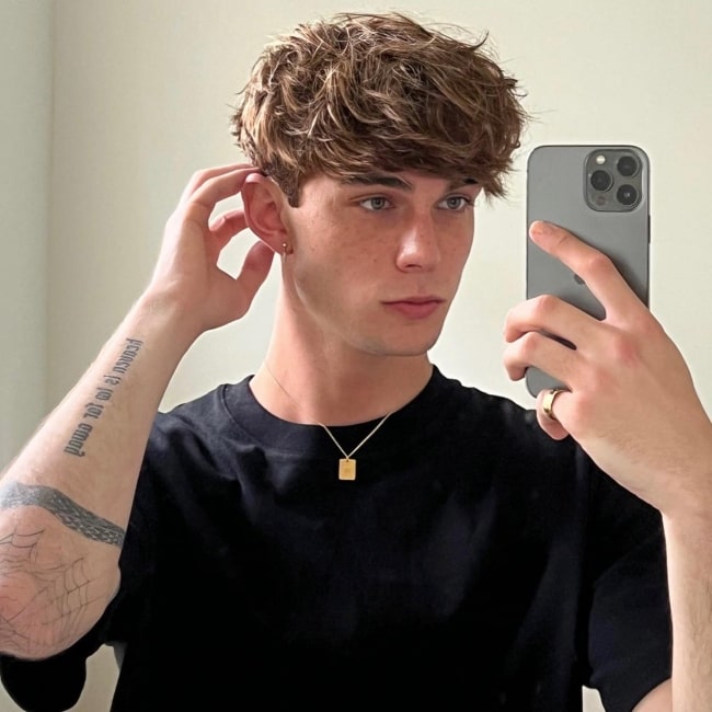 Nils Kuesel as seen in a selfie that was taken in June 2023