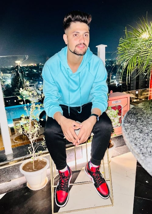 Sameer Rizvi as seen while posing for a picture in Jaipur, Rajasthan in October 2022