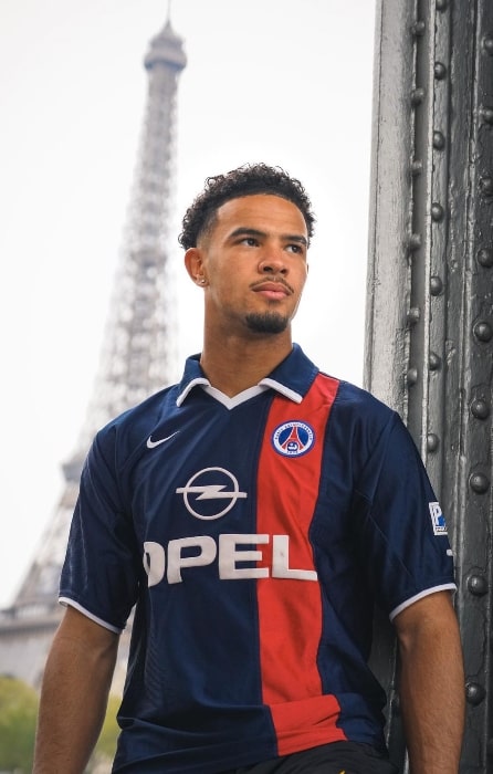 Warren Zaïre-Emery as seen while posing for a picture in Paris, France in May 2023