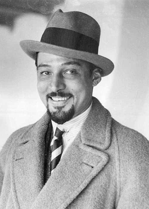 Rudolph Valentino as seen sporting a Van Dyke beard in 1924