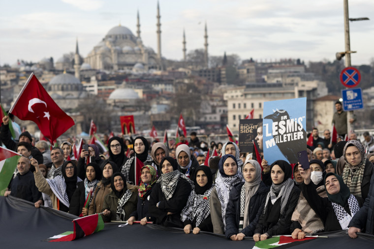 Image: TURKEY-PALESTINIAN-ISRAEL-PKK-DEMO