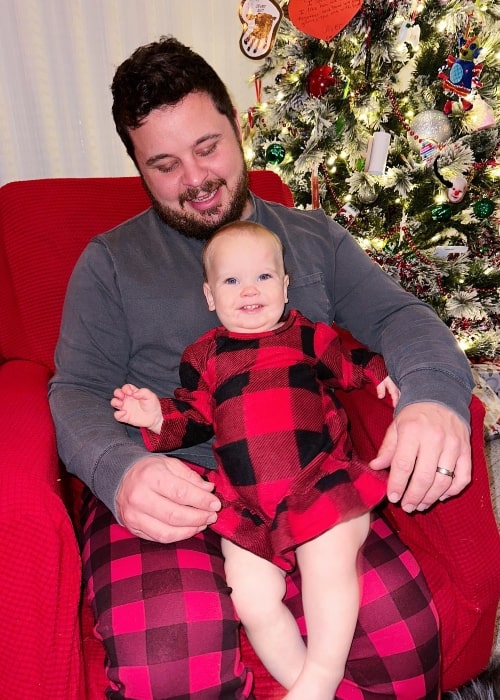 Brielle Louise Lanning as seen in a picture with her father Bryan that was taken in January 2023