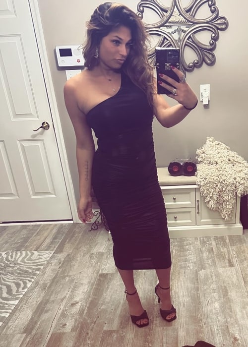 Sabrina Stewart as seen in a selfie that was taken in December 2023