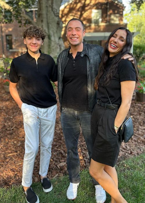 Jeff Mauro as seen in an Instagram picture with his wife and son in September 2023