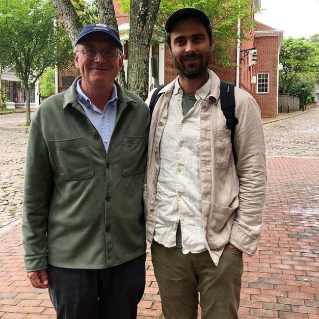 Ben Shattuck (right) as seen posing for a picture with Nathaniel Philbrick in June 2022