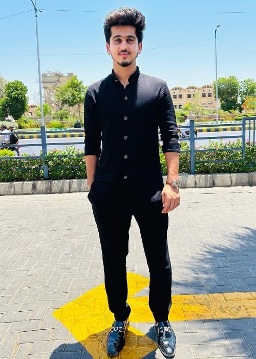 Saim Ayub as seen in a picture that was taken in April 2023