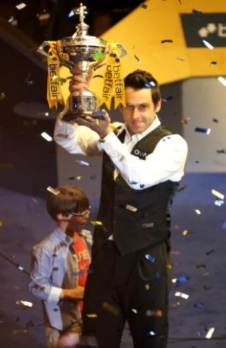Ronnie O'Sullivan as seen after winning his fifth World title in 2013