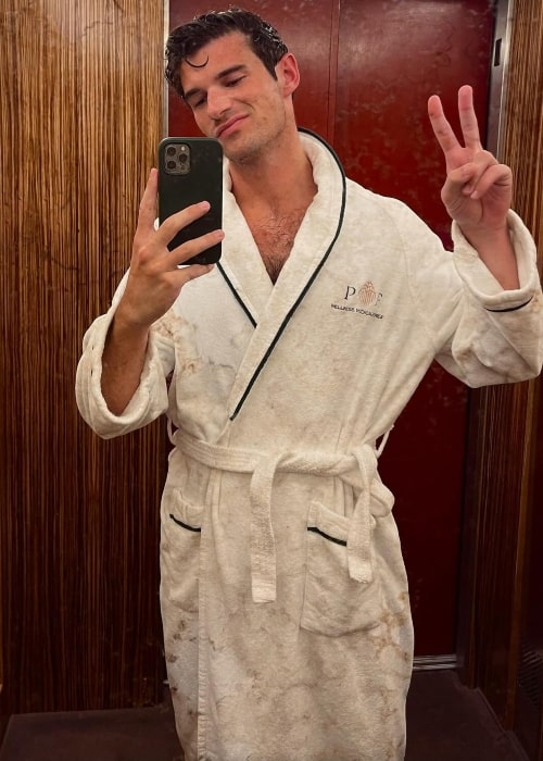 Paul Forman as seen in a selfie that was taken in November 2023, in Palazzo Fiuggi