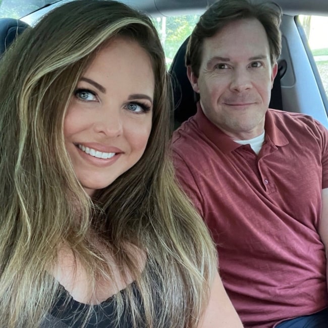 Ashlee Rumfallo as seen in a selfie with her beau Michael Allen taken in July 2023