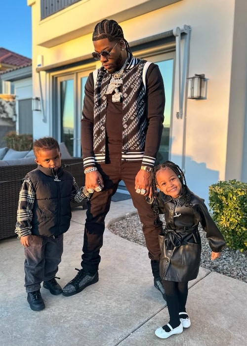 Cordayah So Cool, her brother Cordero, and father CJ So Cool in a picture taken in November 2023