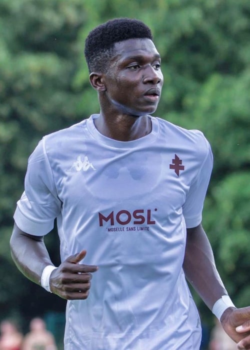 Lamine Camara as seen in Metz, France in July 2023