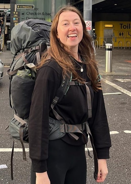 Caroline Wigg as seen in a picture that was taken at the Gatwick North Terminal in January 2023