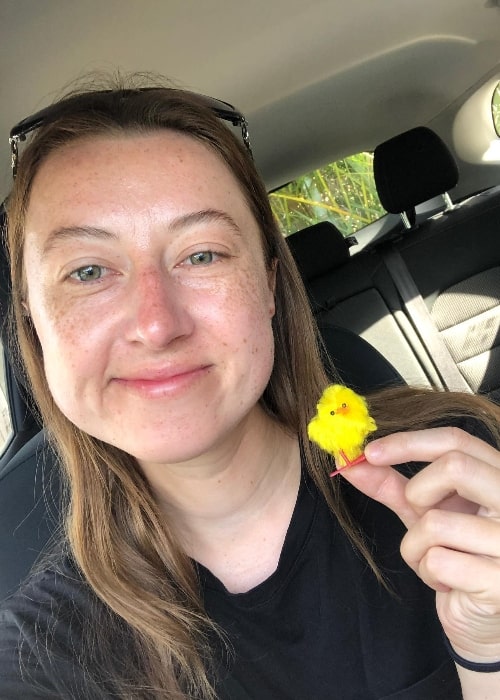 Caroline Wigg as seen in a selfie that was taken in February 2023, in Noosa, Queensland