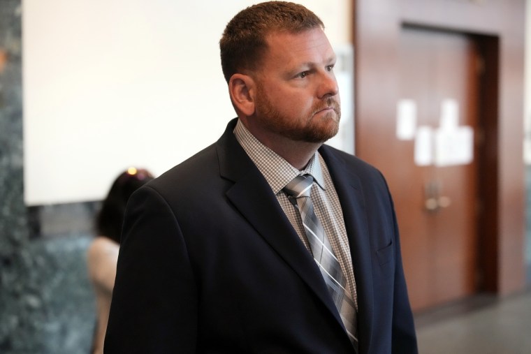 Randy Roedema at the Adams County courthouse, in Brighton, Colo.
