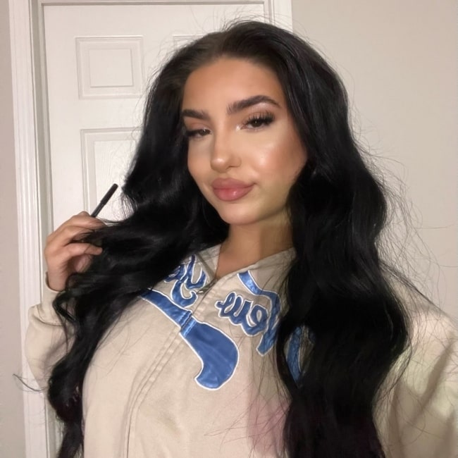 Mia Mugavero as seen in a selfie that was taken in December 2023