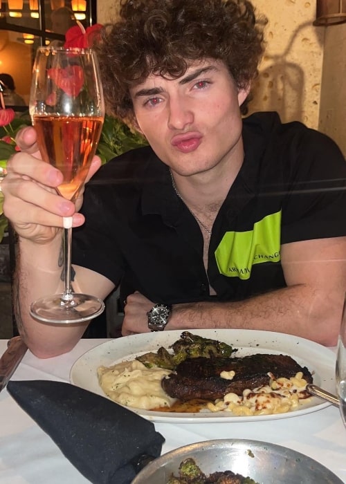 Rex Campbell as seen in a picture that was taken at Mastro's Ocean Club Newport Coast in November 2023