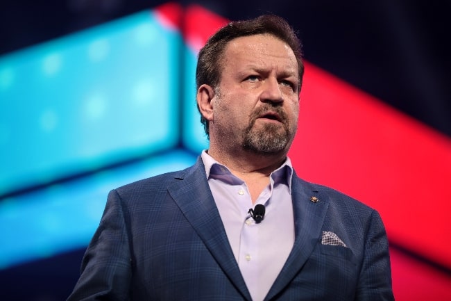 Sebastian Gorka as seen while speaking with attendees at the 2021 AmericaFest at the Phoenix Convention Center in Phoenix, Arizona
