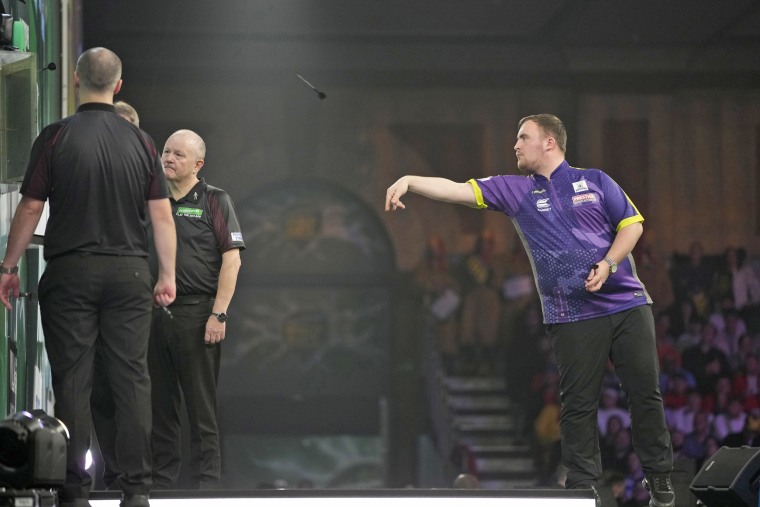 Luke Littler of England